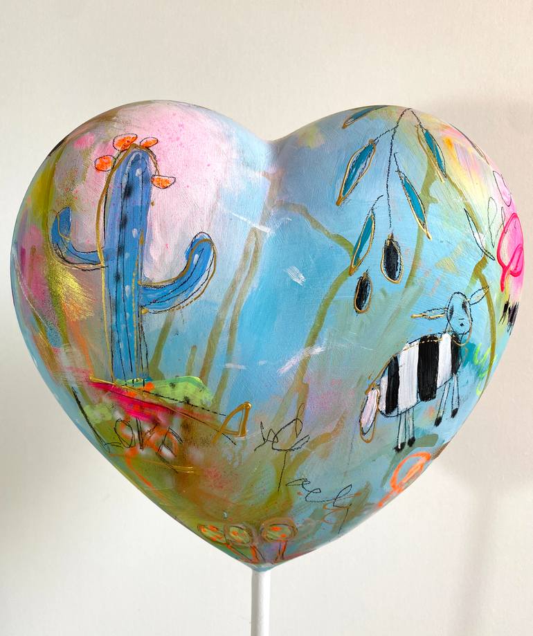Original Pop Art Abstract Sculpture by Beate Garding Schubert