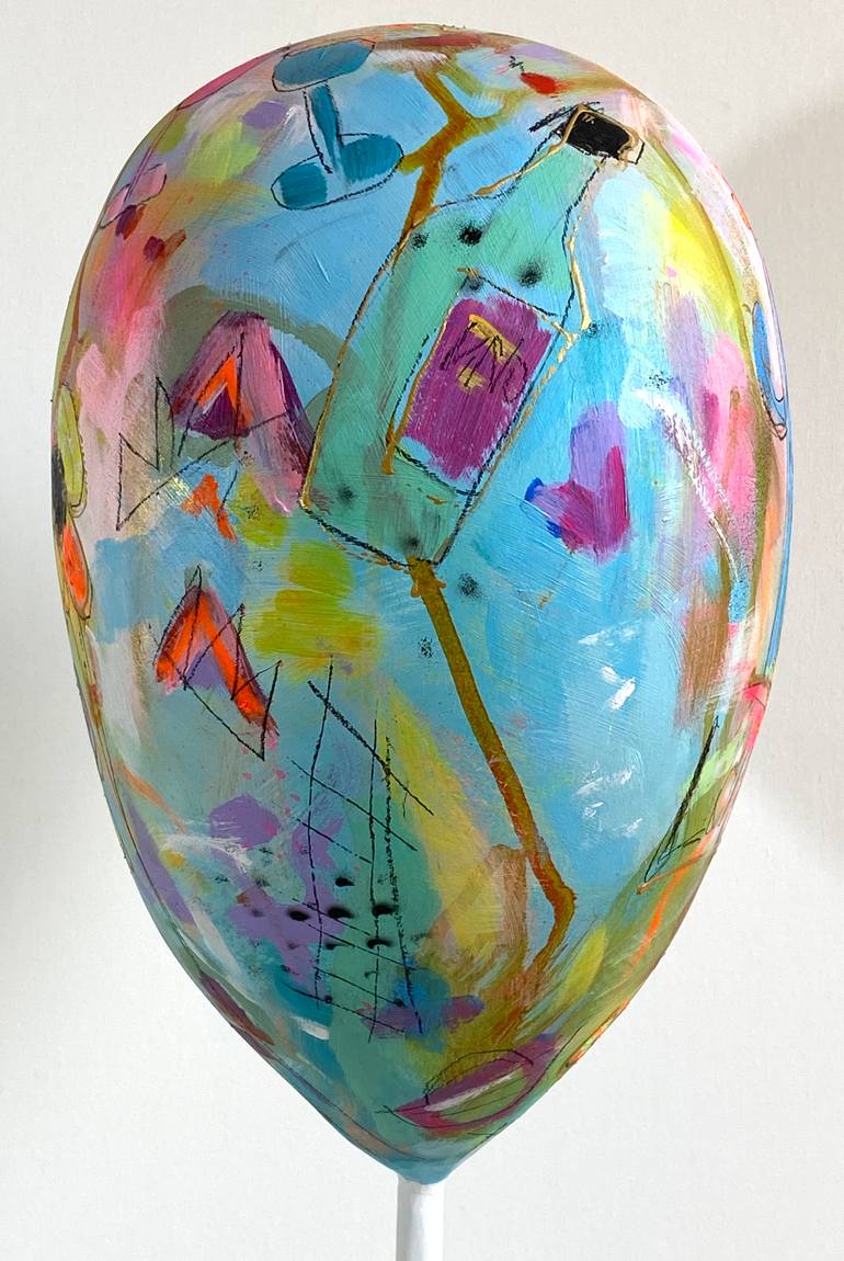 Original Pop Art Abstract Sculpture by Beate Garding Schubert