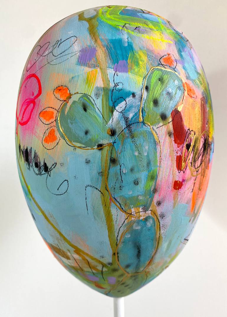 Original Pop Art Abstract Sculpture by Beate Garding Schubert