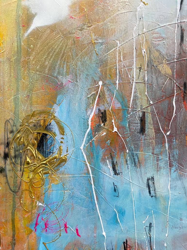 Original Abstract Expressionism Abstract Painting by Beate Garding Schubert