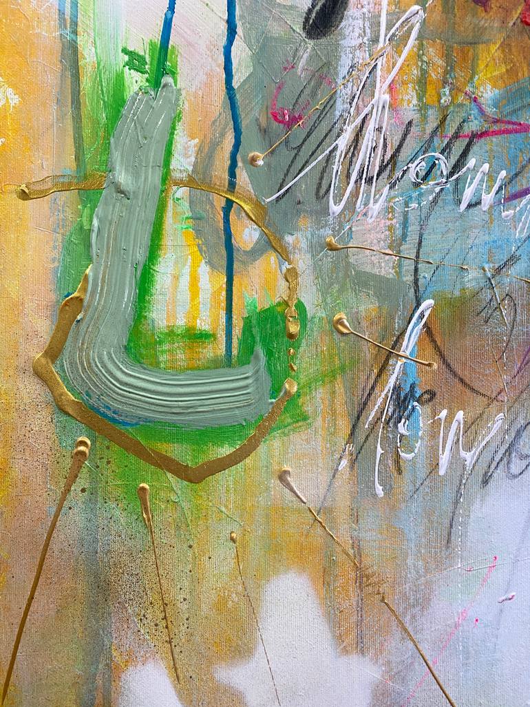 Original Abstract Expressionism Abstract Painting by Beate Garding Schubert