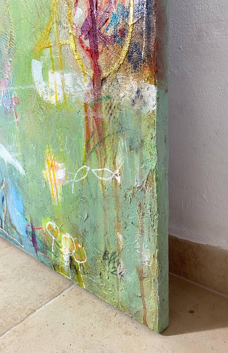 Original Abstract Expressionism Abstract Painting by Beate Garding Schubert