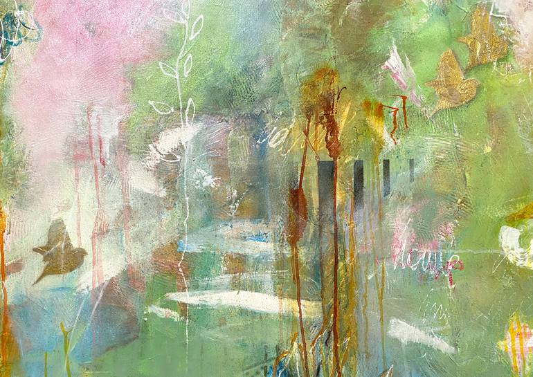 Original Abstract Expressionism Abstract Painting by Beate Garding Schubert