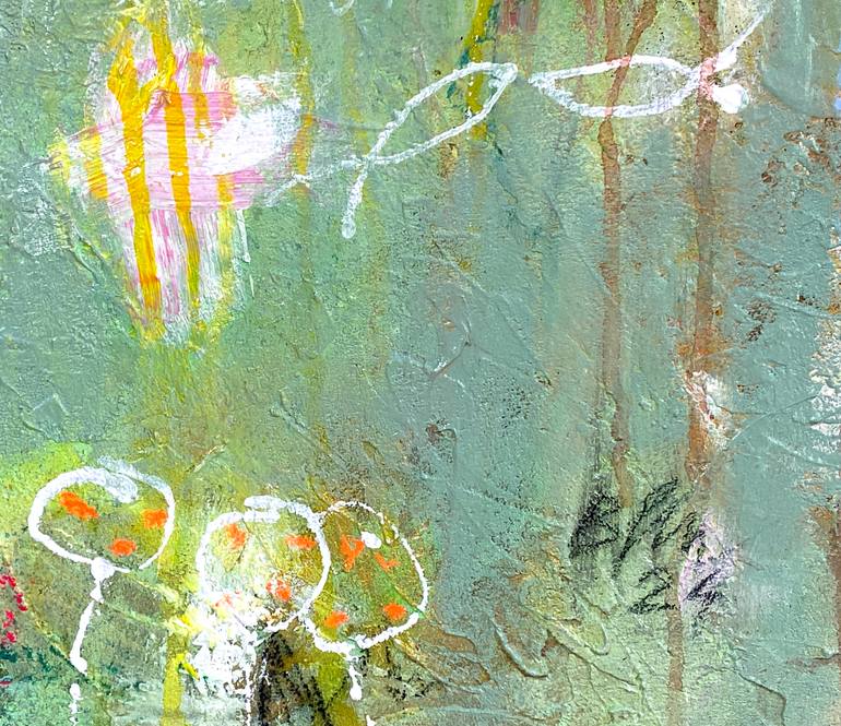 Original Abstract Expressionism Abstract Painting by Beate Garding Schubert