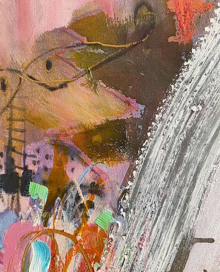 Original Abstract Expressionism Abstract Painting by Beate Garding Schubert