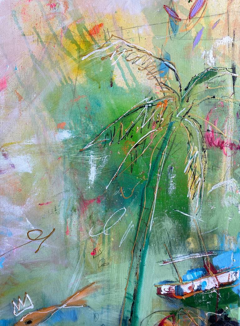 Original Abstract Expressionism Abstract Painting by Beate Garding Schubert