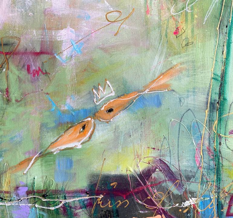 Original Abstract Expressionism Abstract Painting by Beate Garding Schubert