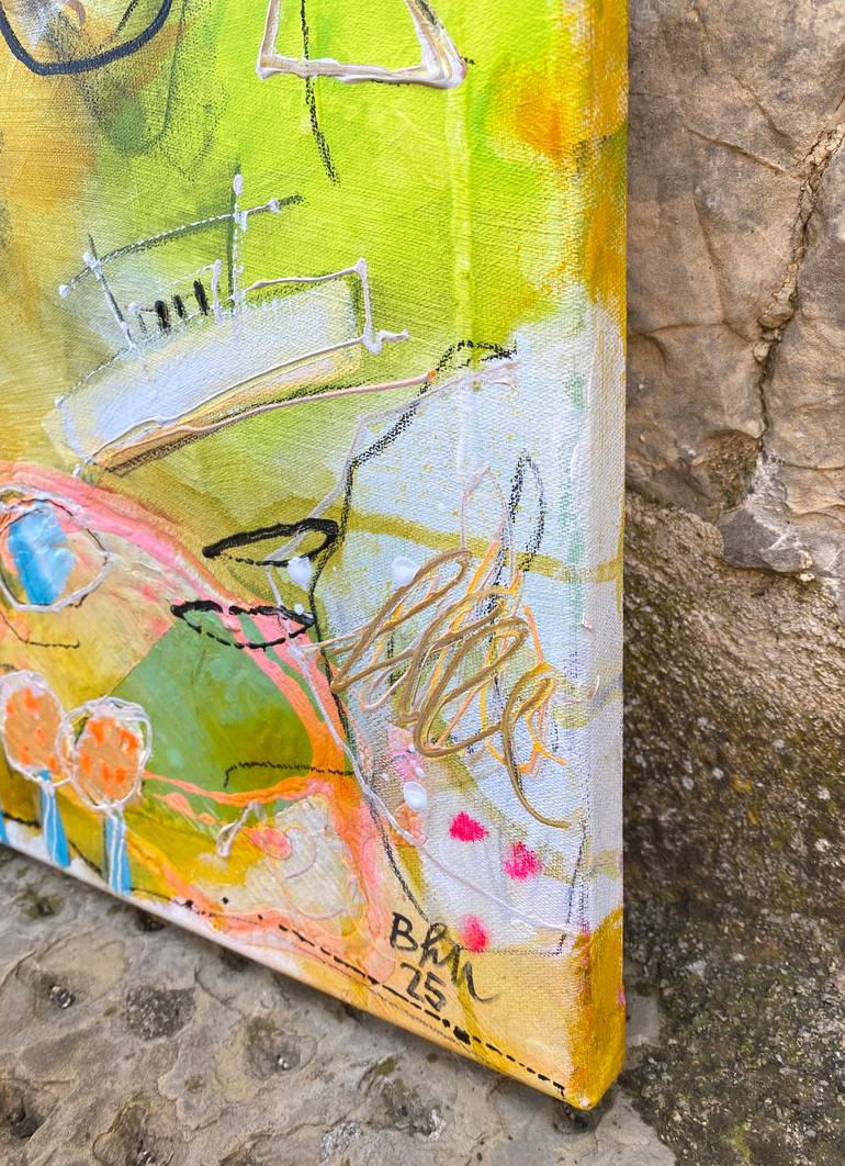 Original Abstract Expressionism Abstract Painting by Beate Garding Schubert