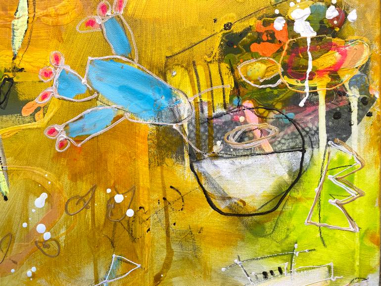 Original Abstract Expressionism Abstract Painting by Beate Garding Schubert