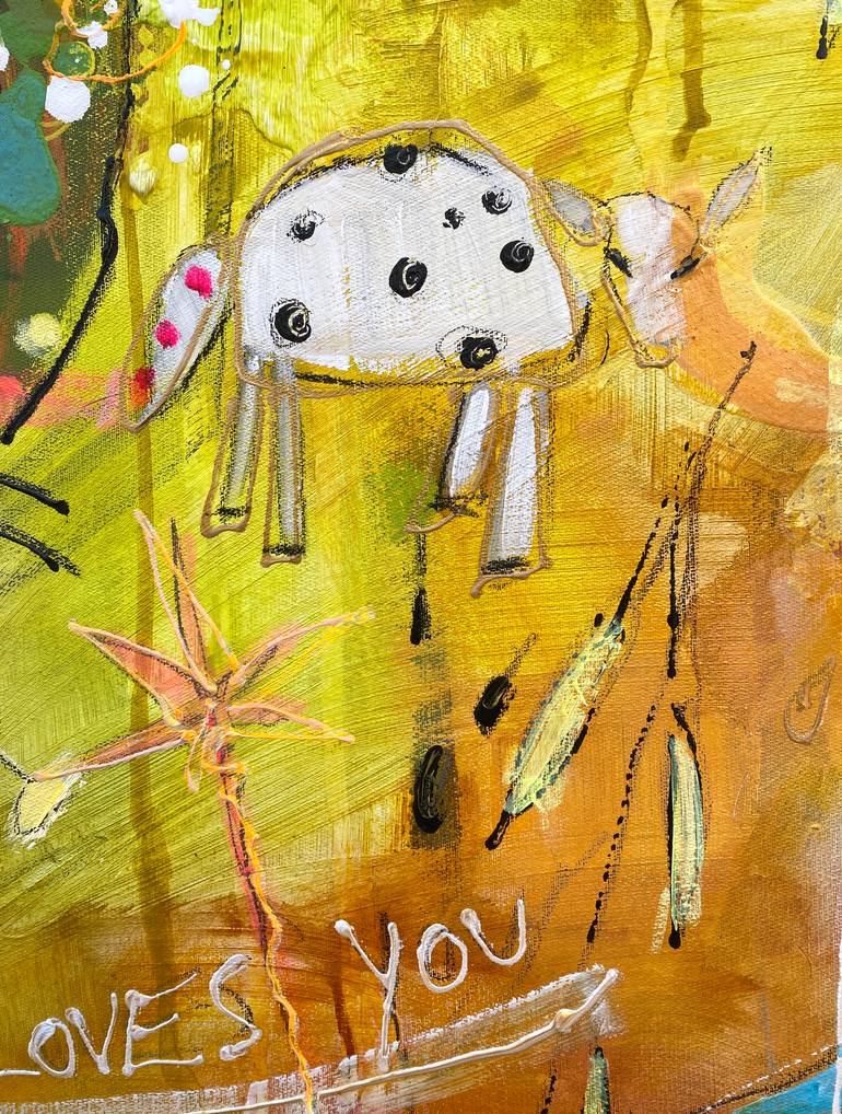 Original Abstract Expressionism Abstract Painting by Beate Garding Schubert