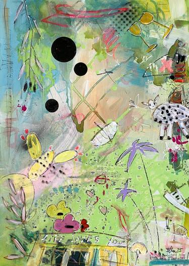 Original Abstract Expressionism Abstract Paintings by Beate Garding Schubert