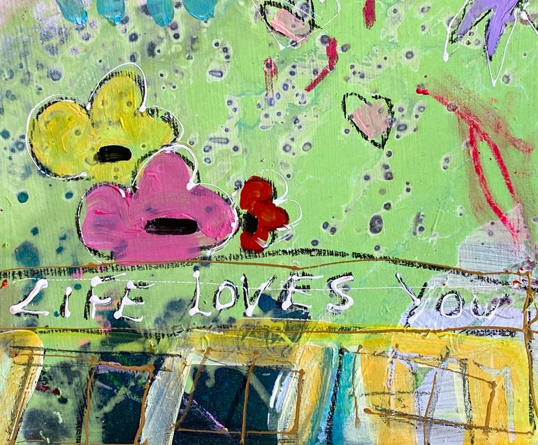 Original Abstract Expressionism Abstract Painting by Beate Garding Schubert
