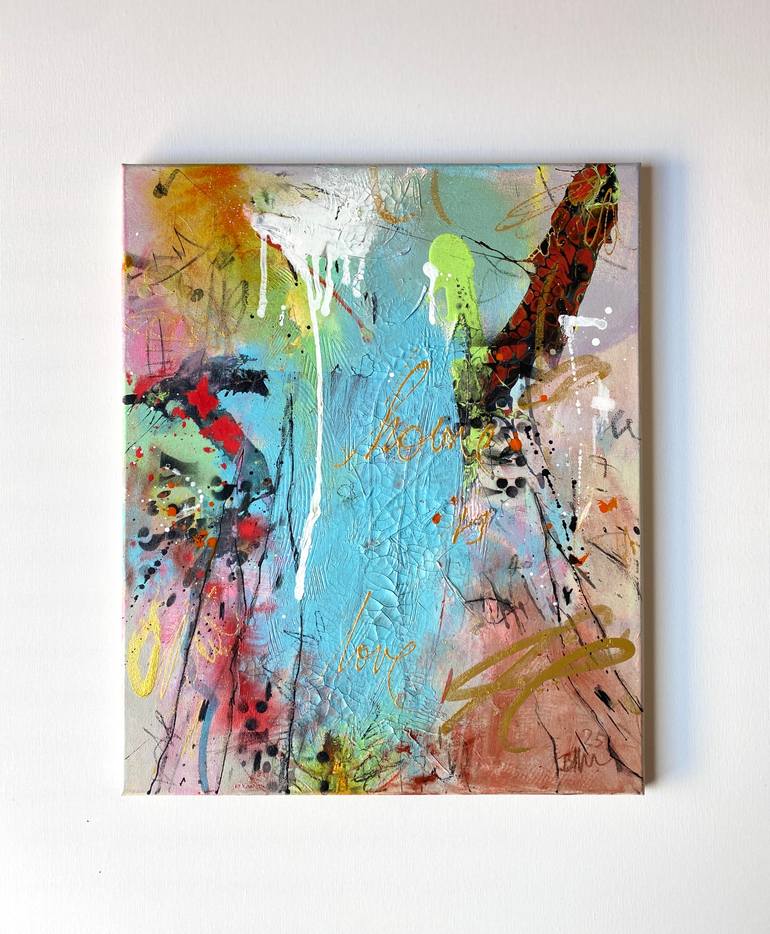 Original Abstract Expressionism Abstract Painting by Beate Garding Schubert