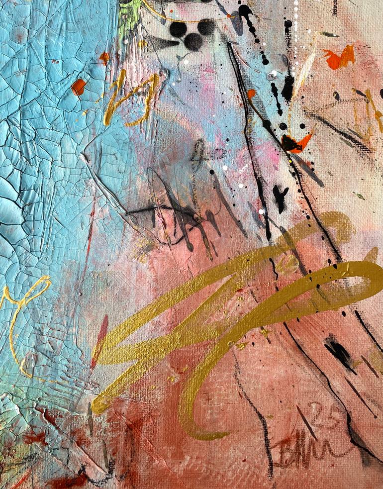 Original Abstract Expressionism Abstract Painting by Beate Garding Schubert