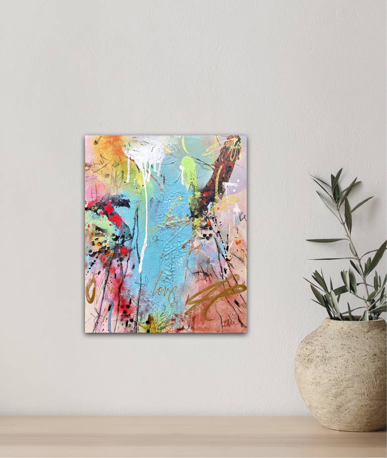 Original Abstract Expressionism Abstract Painting by Beate Garding Schubert