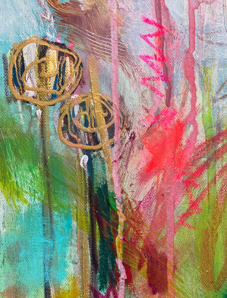 Original Abstract Expressionism Abstract Painting by Beate Garding Schubert