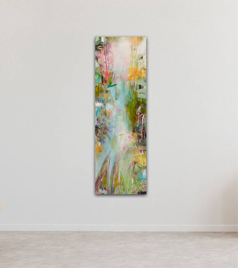 Original Abstract Expressionism Abstract Painting by Beate Garding Schubert