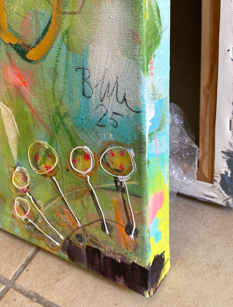 Original Abstract Expressionism Abstract Painting by Beate Garding Schubert