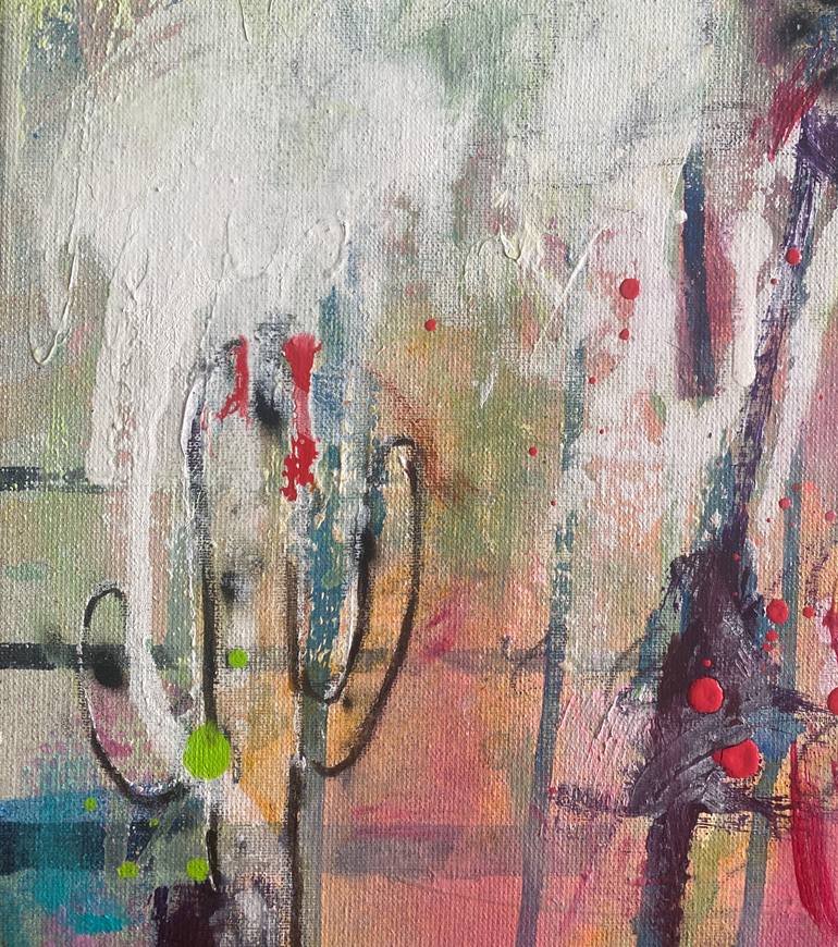 Original Abstract Expressionism Abstract Painting by Beate Garding Schubert