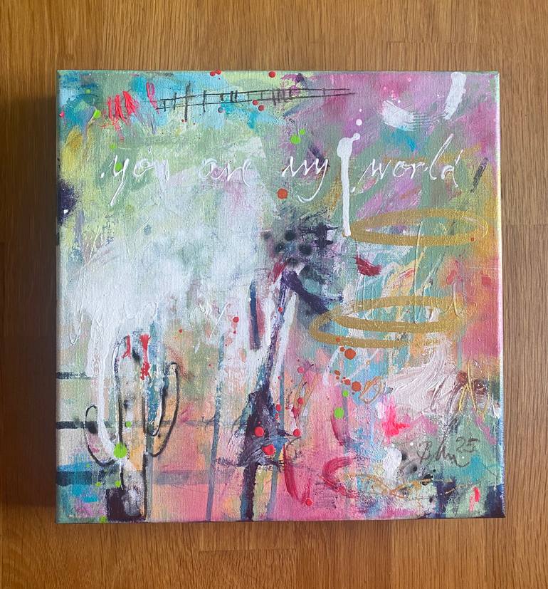 Original Abstract Expressionism Abstract Painting by Beate Garding Schubert