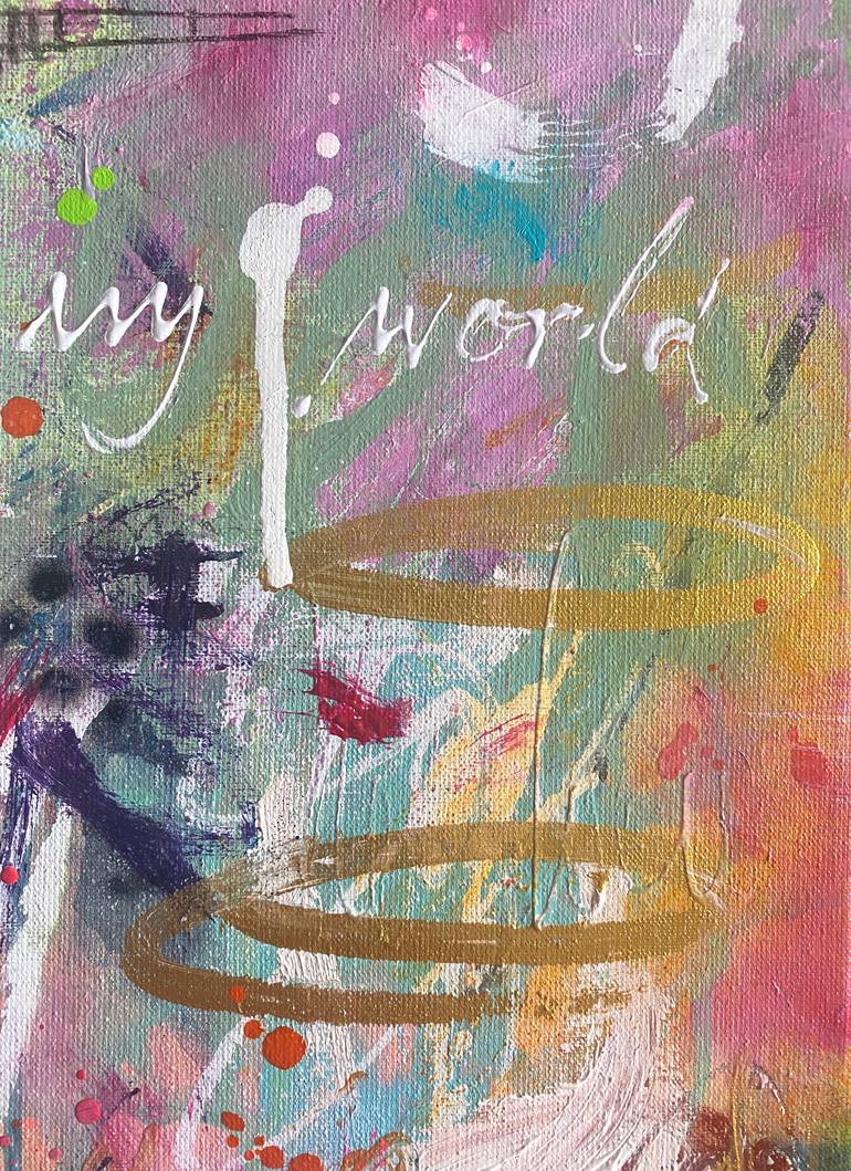 Original Abstract Expressionism Abstract Painting by Beate Garding Schubert