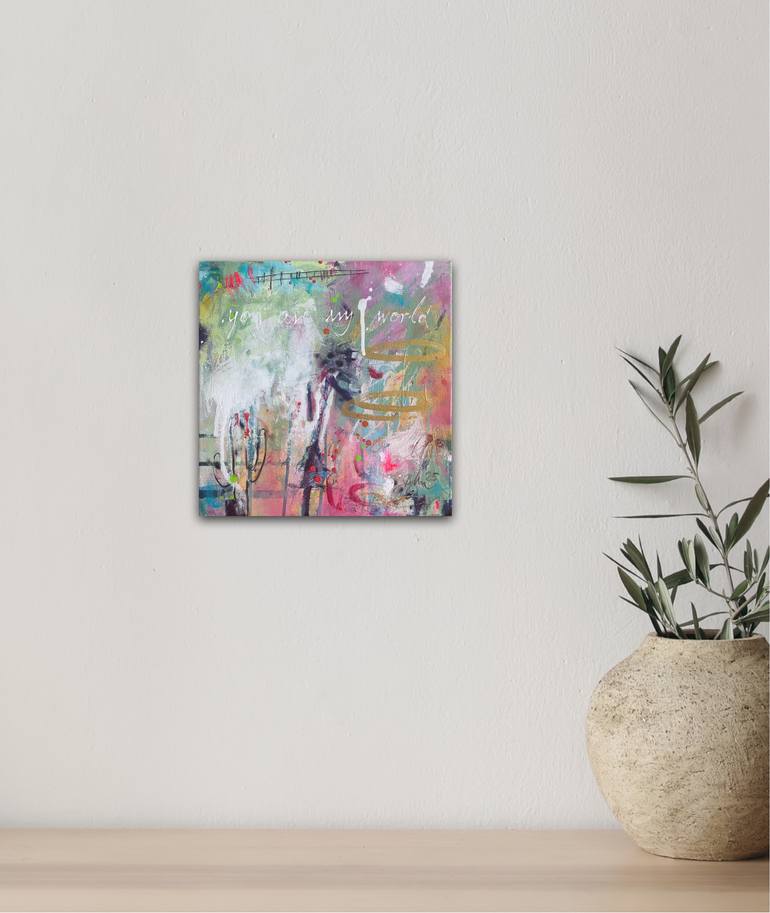 Original Abstract Expressionism Abstract Painting by Beate Garding Schubert