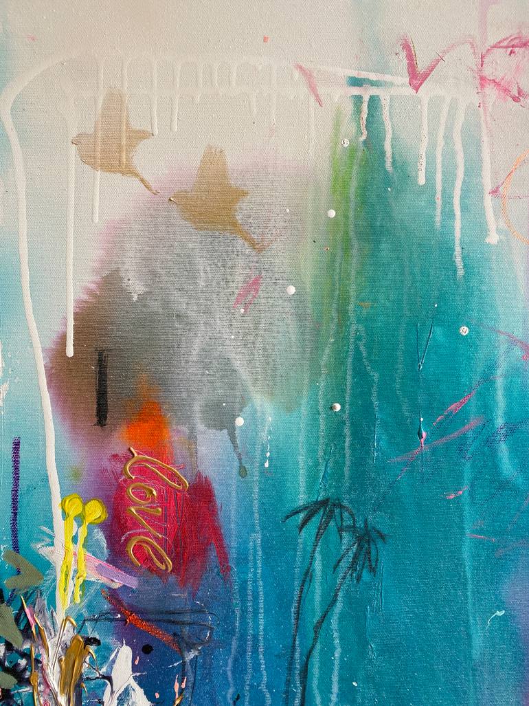 Original Pop Art Abstract Painting by Beate Garding Schubert