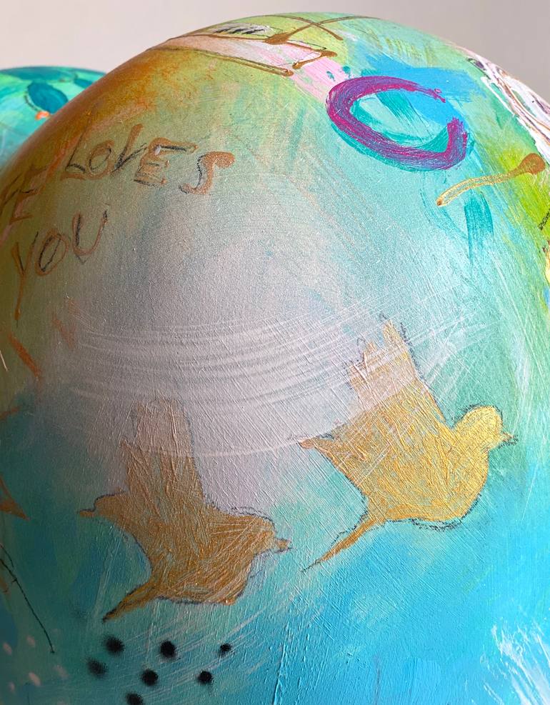 Original Abstract Pop Culture/Celebrity Sculpture by Beate Garding Schubert