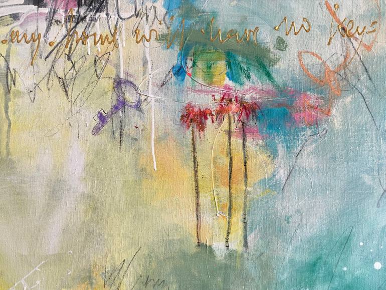 Original Abstract Expressionism Abstract Painting by Beate Garding Schubert