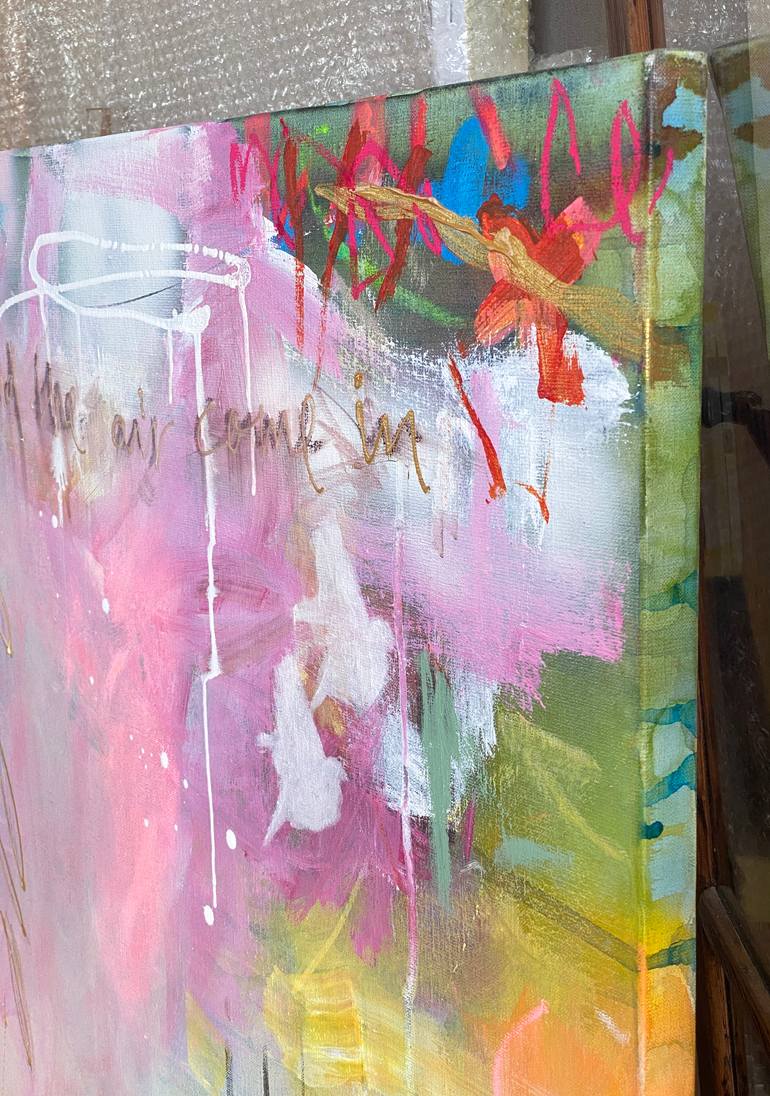Original Abstract Expressionism Abstract Painting by Beate Garding Schubert