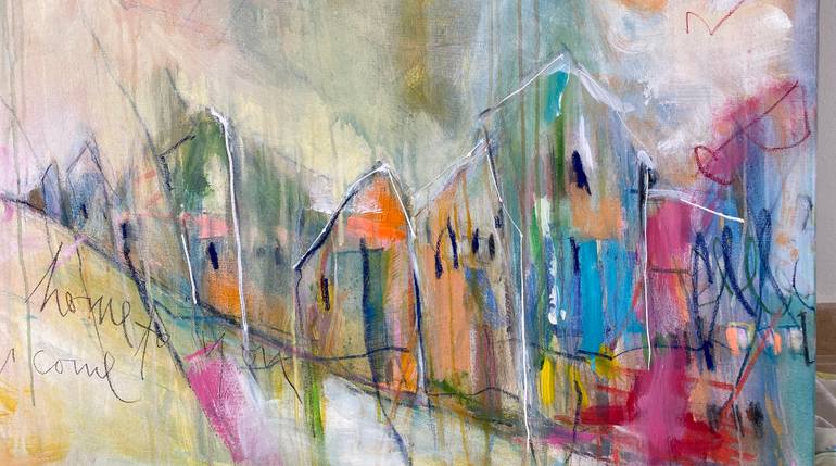 Original Abstract Expressionism Abstract Painting by Beate Garding Schubert