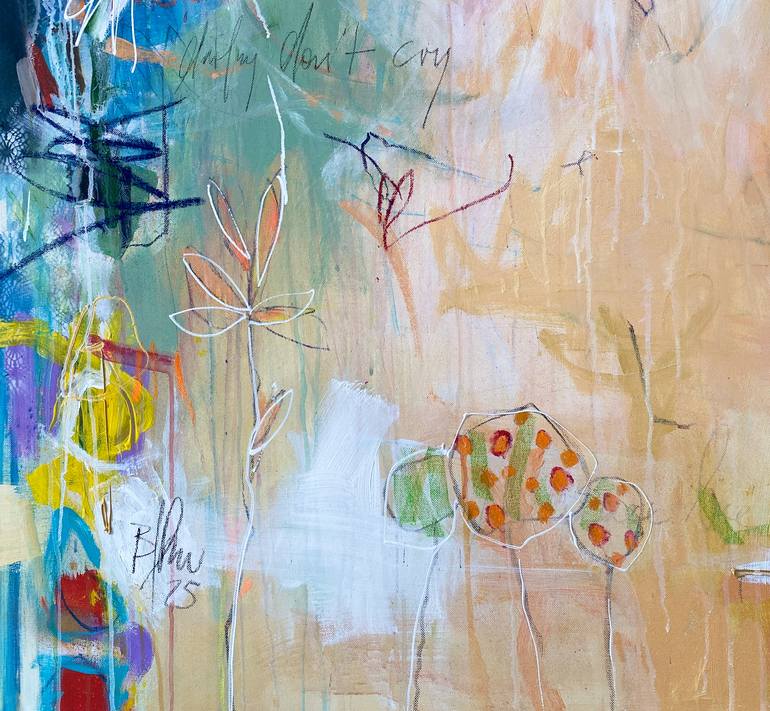 Original Abstract Expressionism Abstract Painting by Beate Garding Schubert