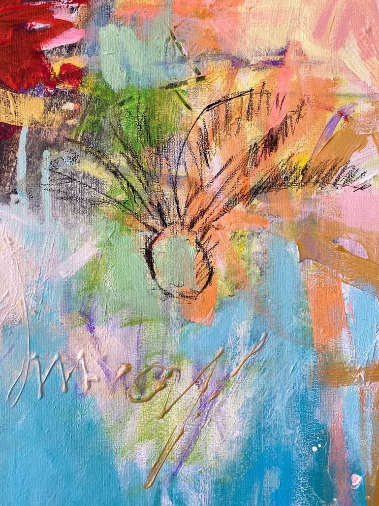 Original Abstract Expressionism Abstract Painting by Beate Garding Schubert