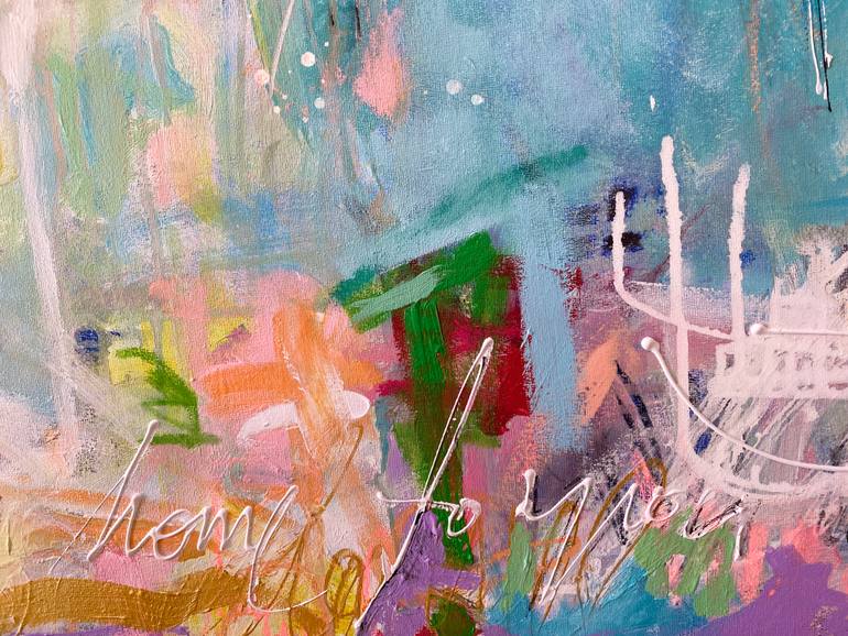 Original Abstract Expressionism Abstract Painting by Beate Garding Schubert
