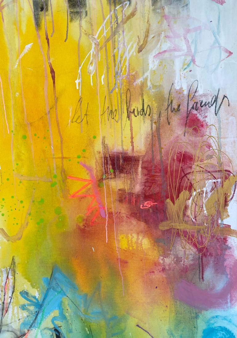 Original Abstract Expressionism Abstract Painting by Beate Garding Schubert