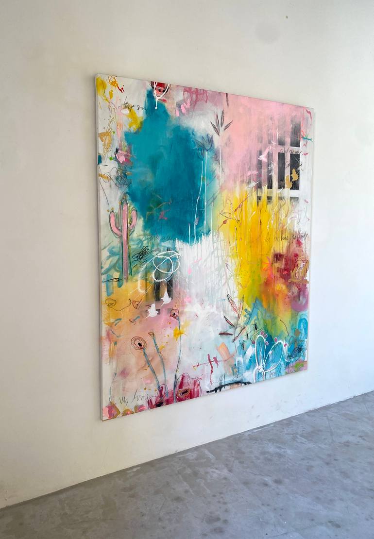 Original Abstract Expressionism Abstract Painting by Beate Garding Schubert