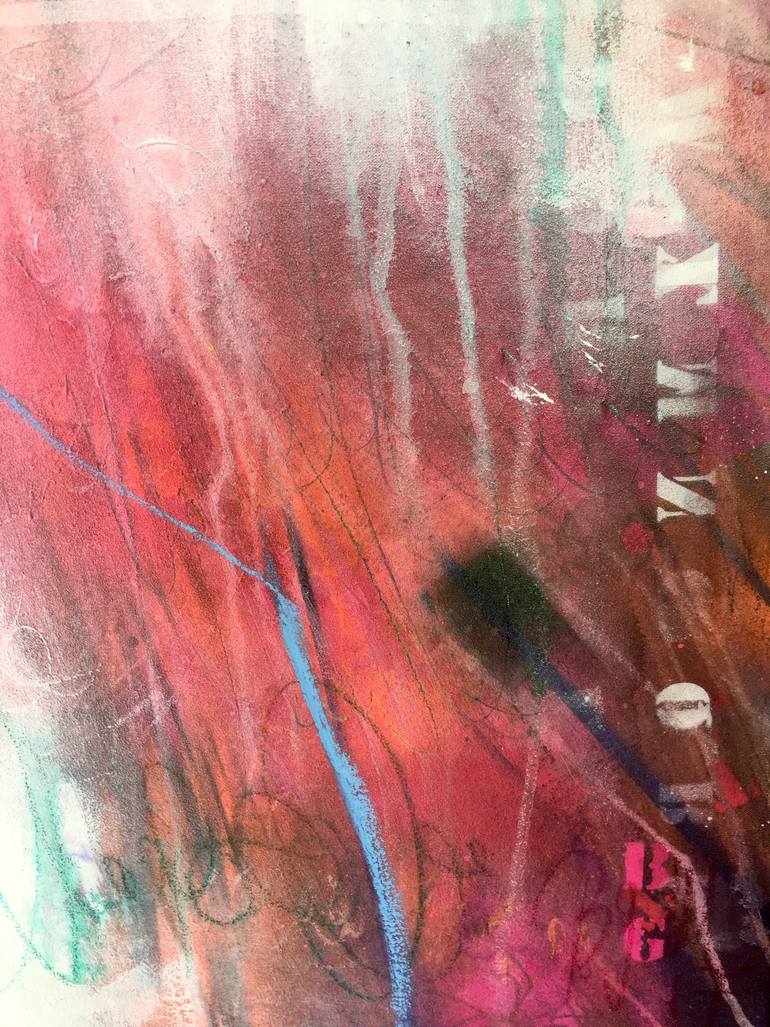 Original Abstract Expressionism Abstract Painting by Beate Garding Schubert