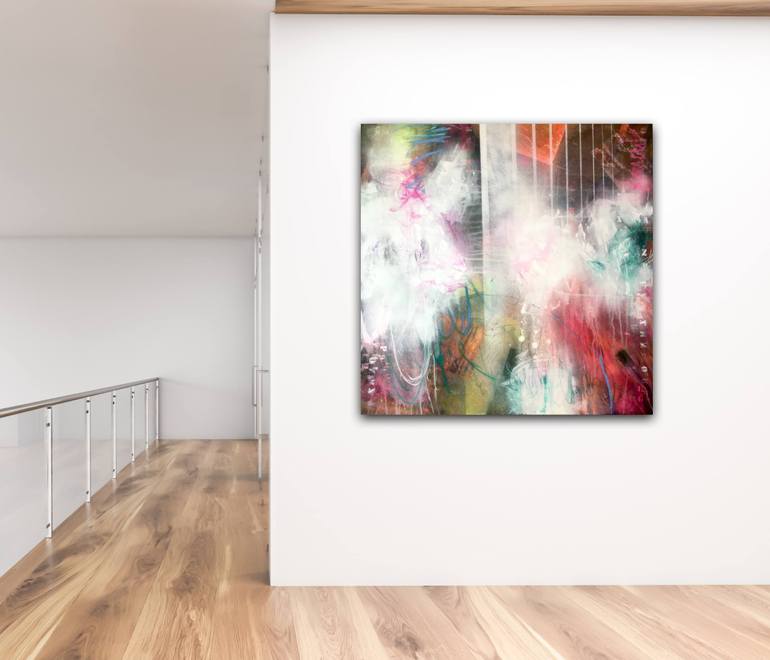 Original Abstract Expressionism Abstract Painting by Beate Garding Schubert