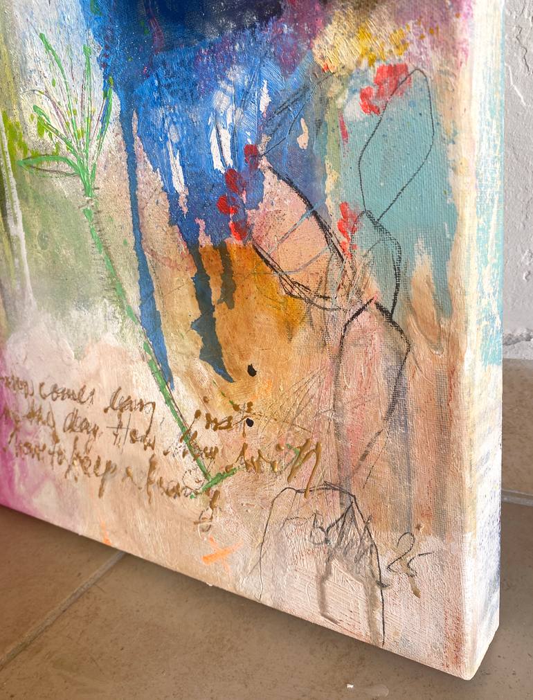 Original Abstract Expressionism Abstract Painting by Beate Garding Schubert