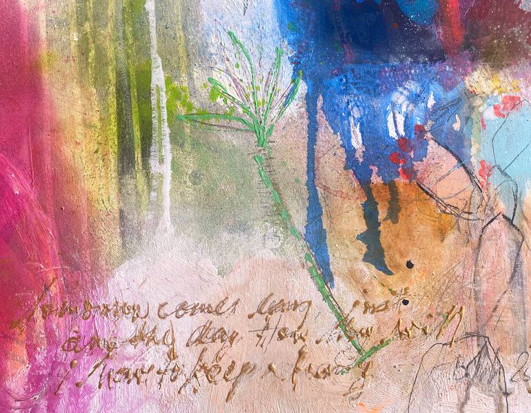 Original Abstract Expressionism Abstract Painting by Beate Garding Schubert