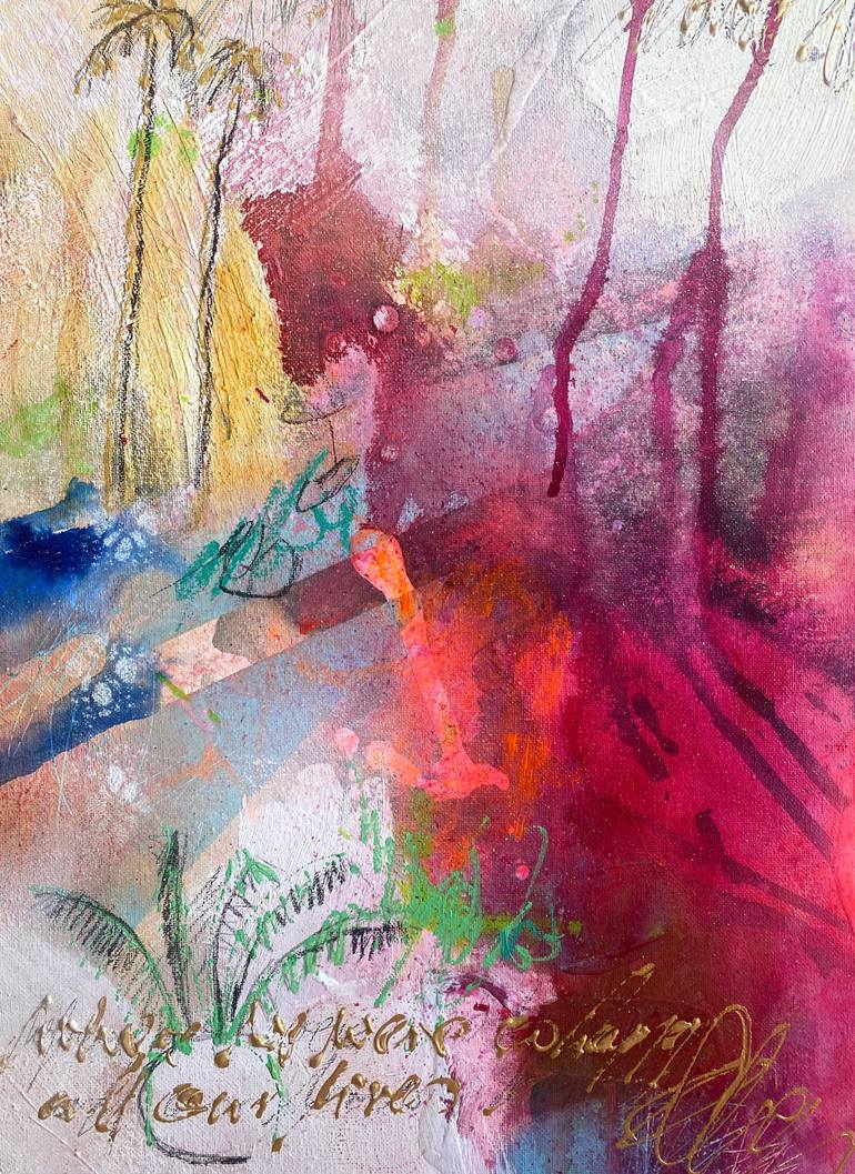 Original Abstract Expressionism Abstract Painting by Beate Garding Schubert