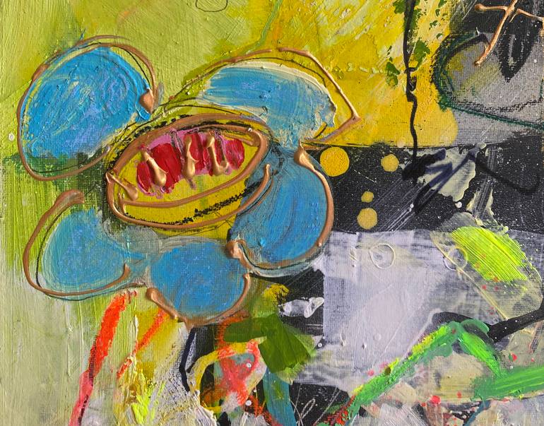 Original Pop Art Abstract Painting by Beate Garding Schubert