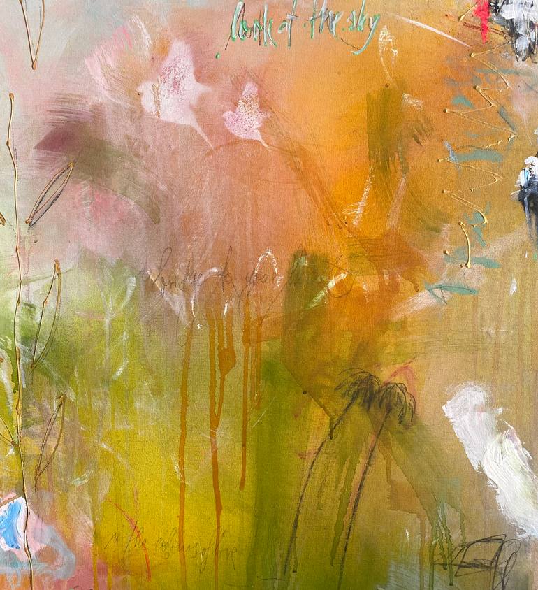 Original Abstract Expressionism Abstract Painting by Beate Garding Schubert