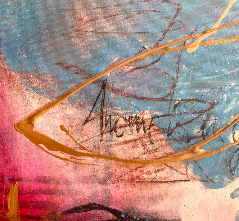 Original Abstract Expressionism Abstract Painting by Beate Garding Schubert