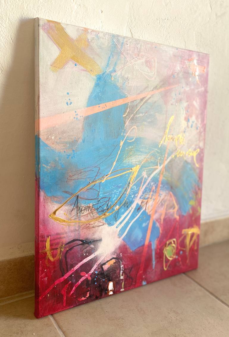 Original Abstract Expressionism Abstract Painting by Beate Garding Schubert