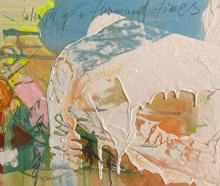 Original Abstract Expressionism Abstract Painting by Beate Garding Schubert