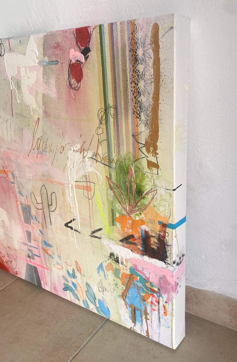 Original Abstract Expressionism Abstract Painting by Beate Garding Schubert