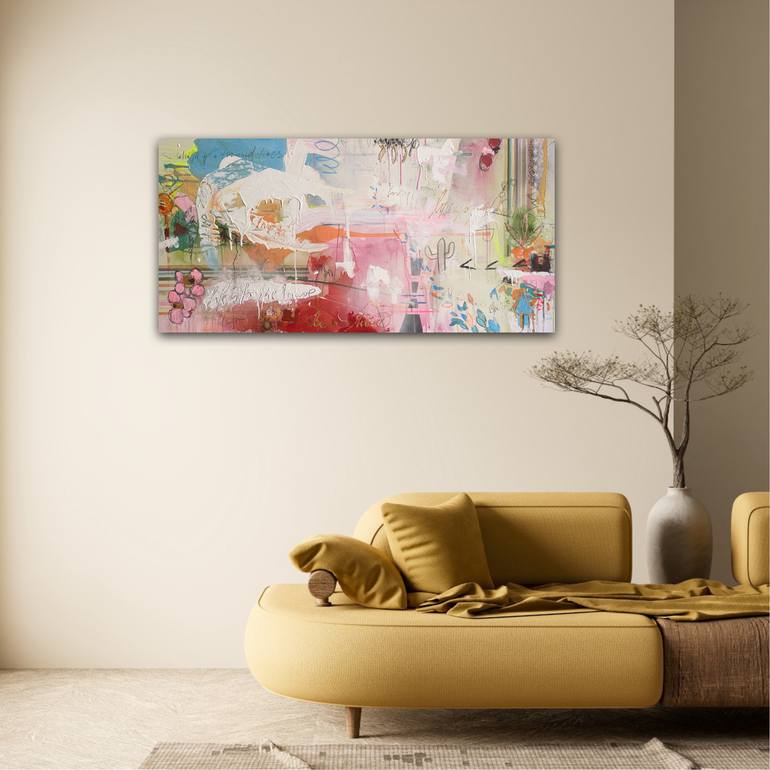 Original Abstract Expressionism Abstract Painting by Beate Garding Schubert