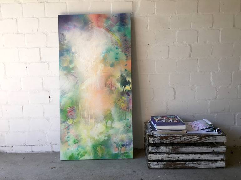 Original Abstract Tree Painting by Bea Schubert
