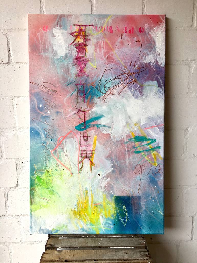 Original Abstract Expressionism Abstract Painting by Bea Schubert